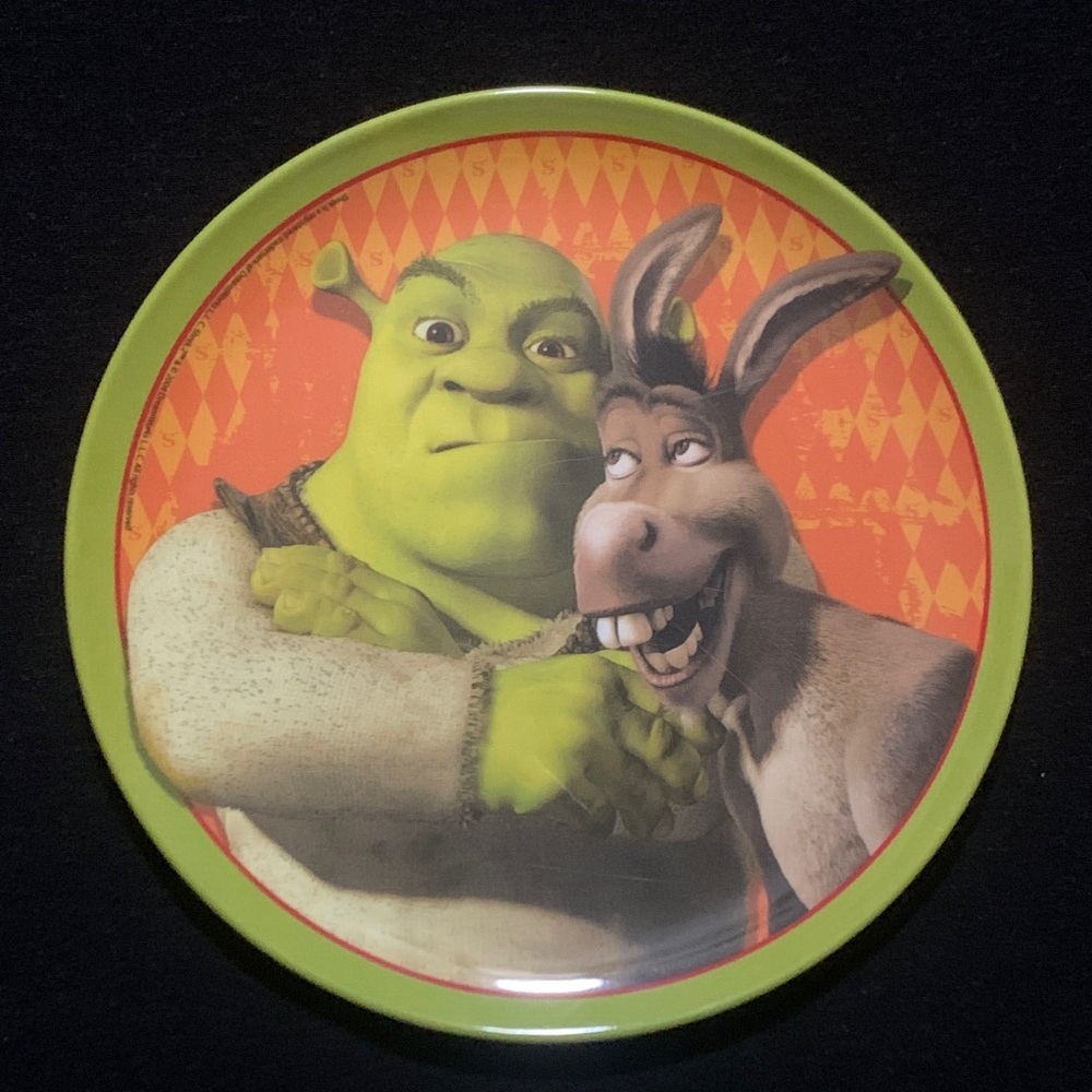 Shrek Vintage Y2K Melamine Plastic Plate 8”